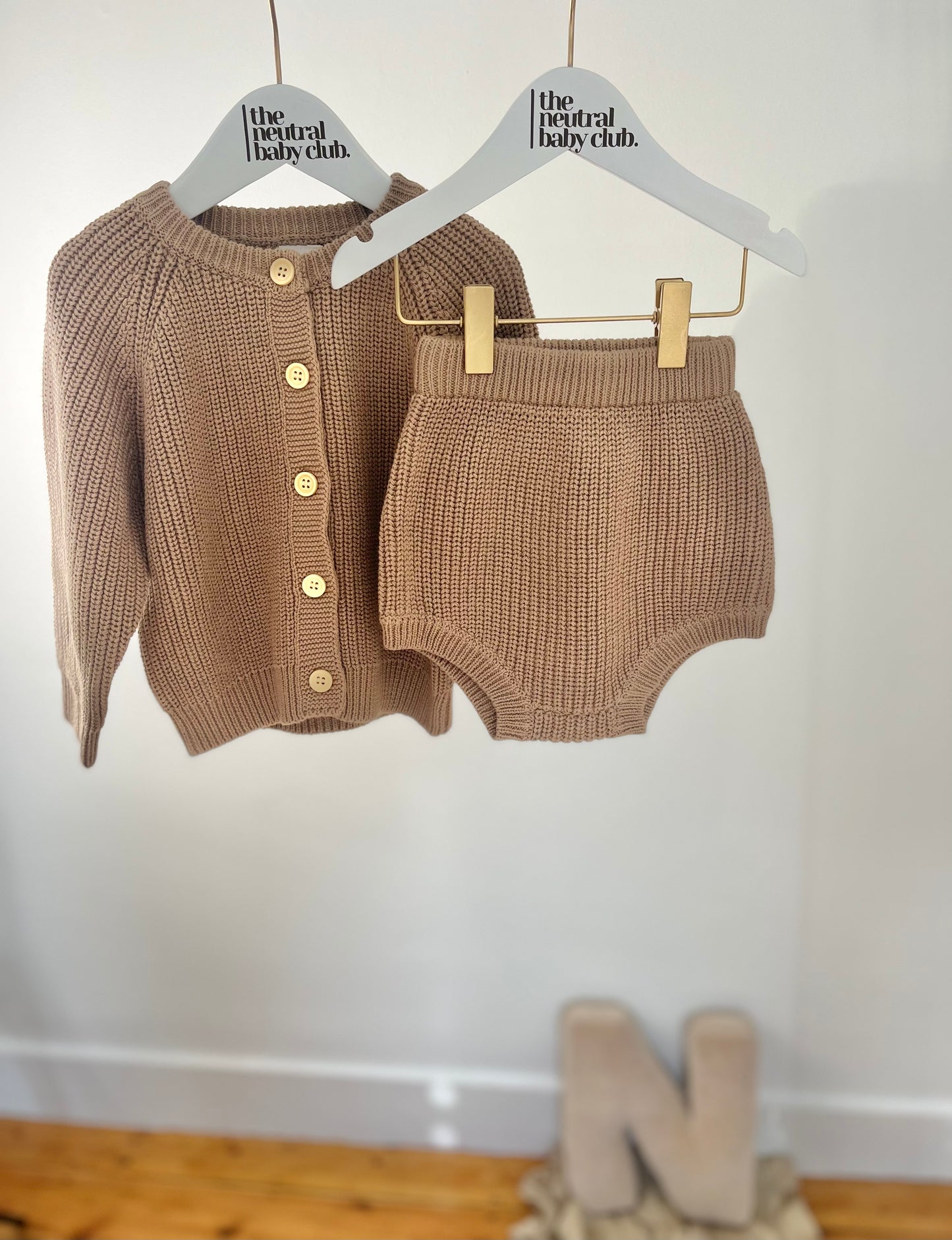 Latte Knitted Two Piece