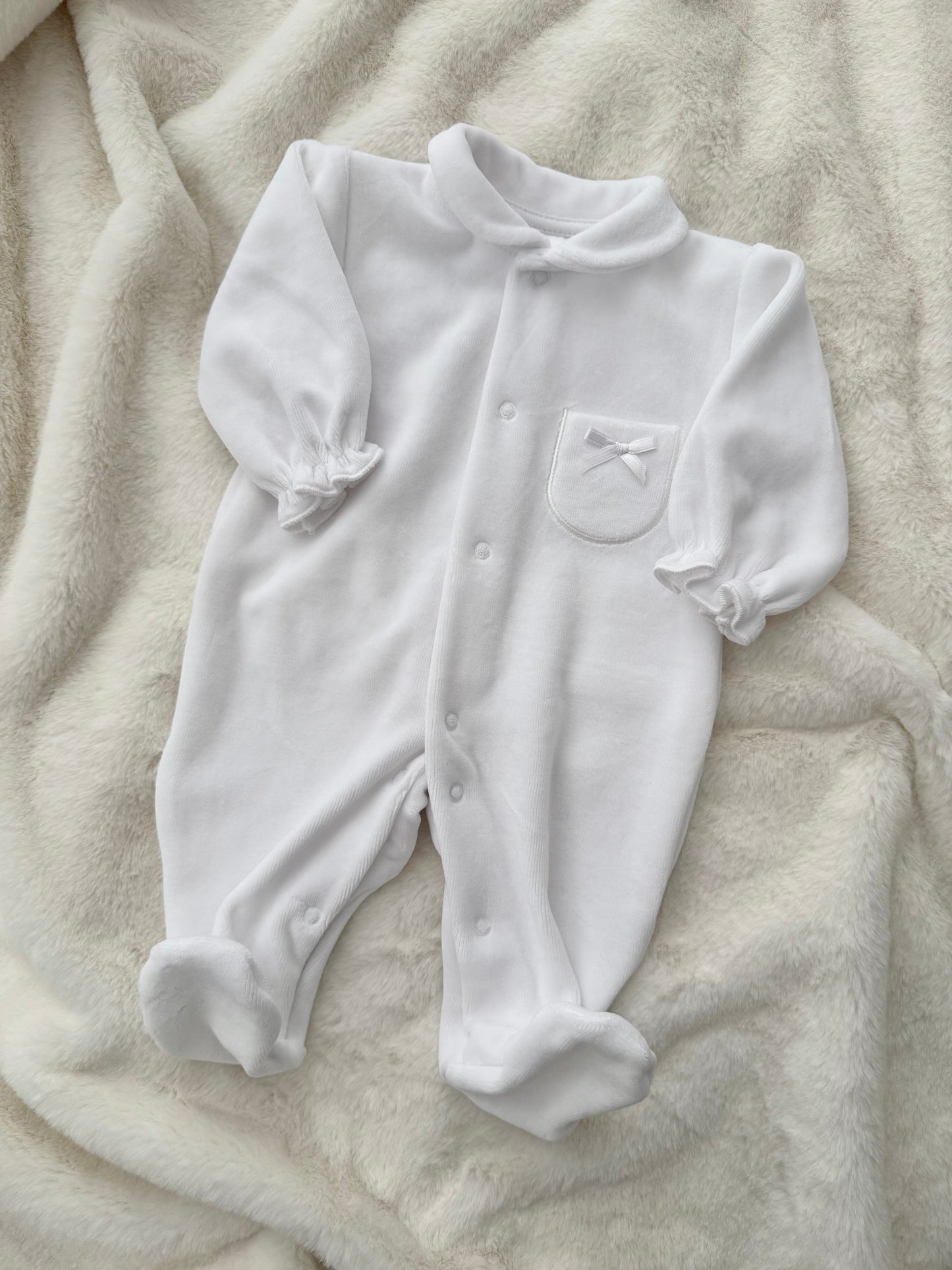 Beau Velour Sleepsuit