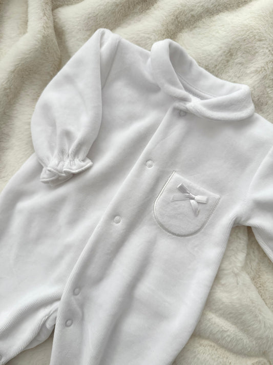 Beau Velour Sleepsuit