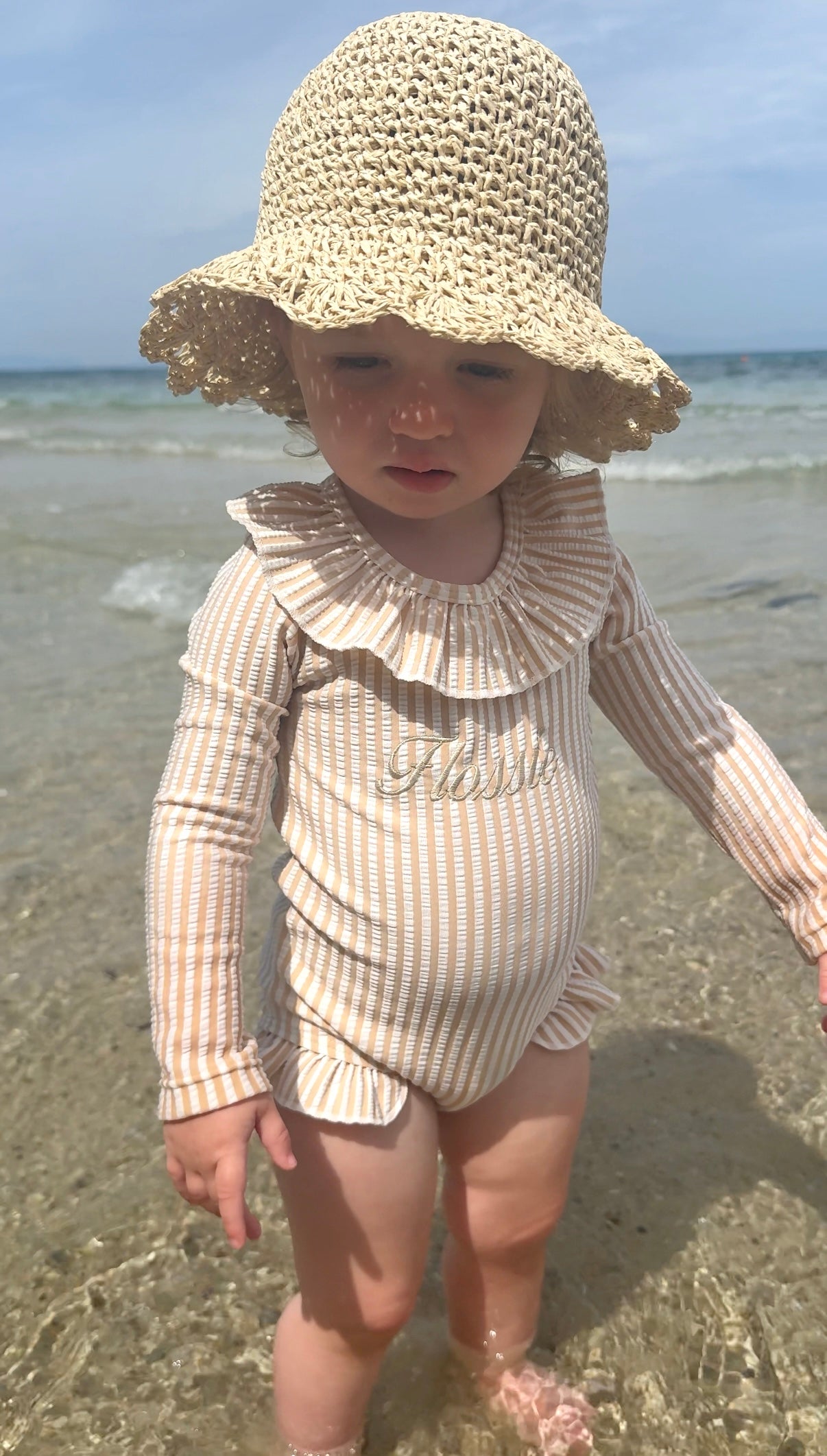 Stripey Swimsuit