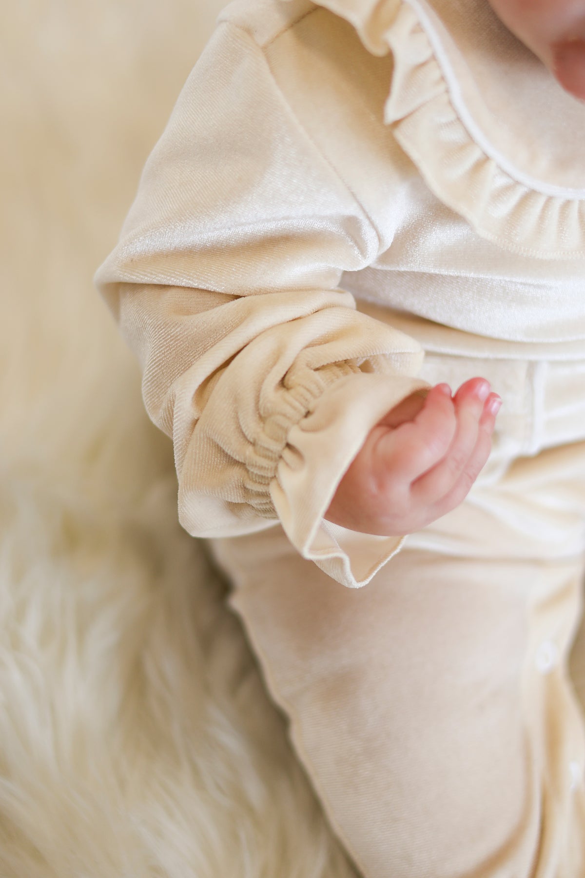 PRE-ORDER Golden Noel Girls Sleepsuit