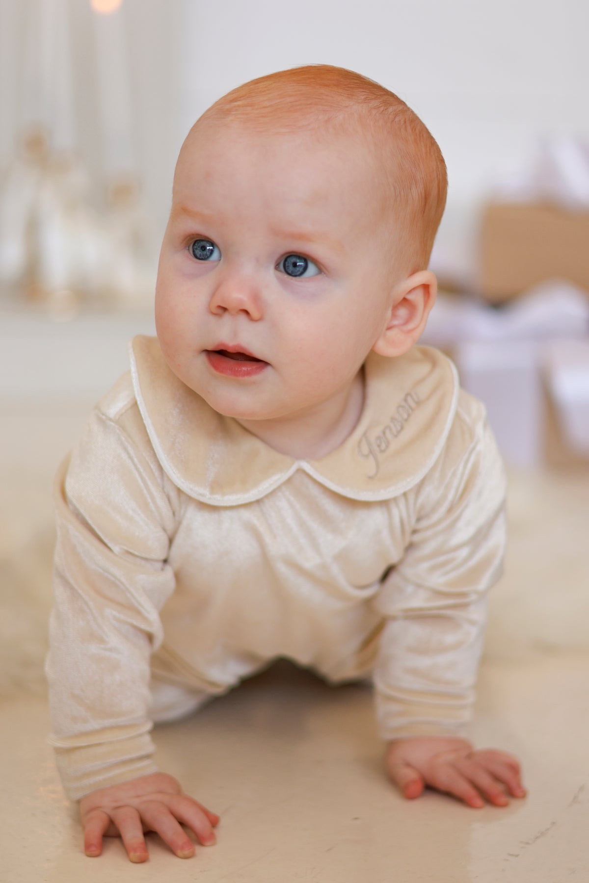 PRE-ORDER Golden Noel Boys Sleepsuit