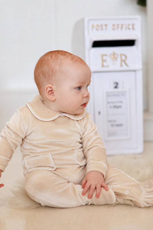 PRE-ORDER Golden Noel Boys Sleepsuit