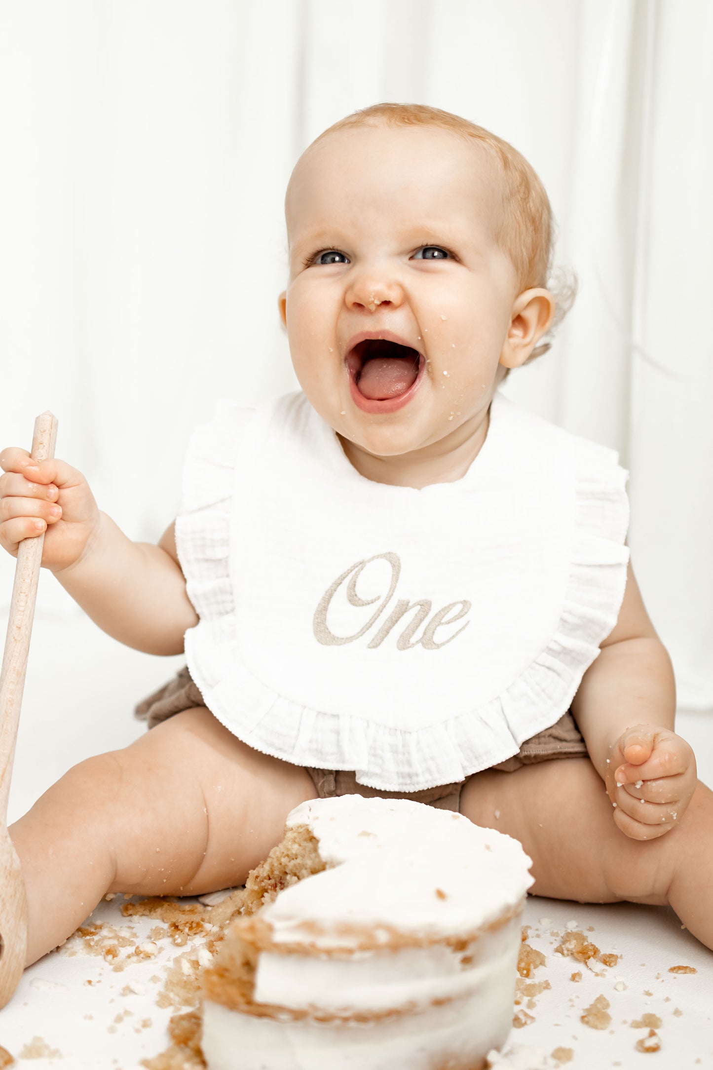Frilly Birthday Bib